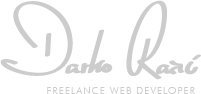 Darko Račić - freelance web developer